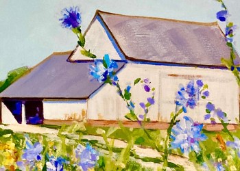 March 2024 Dan's Papers North Fork cover art (detail) by Patricia Feiler